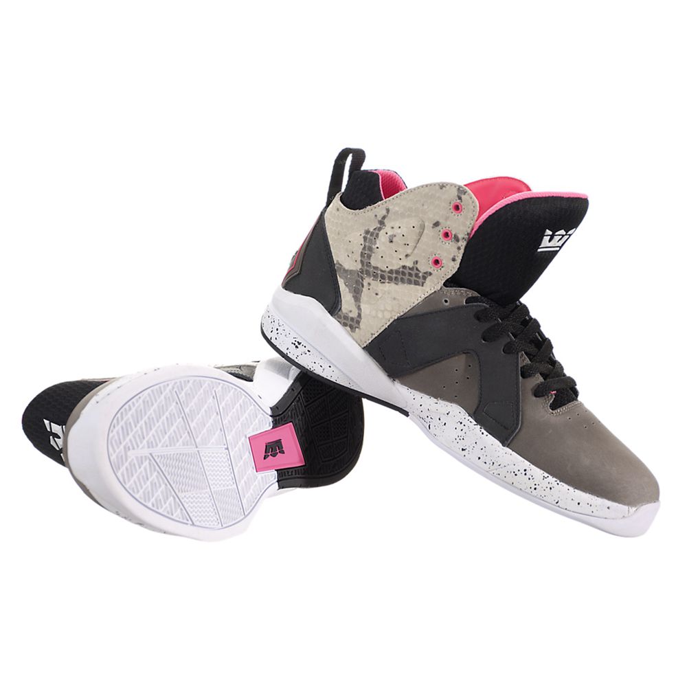 Chaussures de Skate Supra Magazine Multicolore Black/Snake-White Homme | JFN-53238141